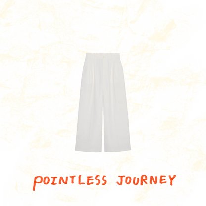 👑🐂 Pointless Journey 常田大希 - PJ BASIC SLACKS - WHITE ♪︎ - 【長期預購-202701】