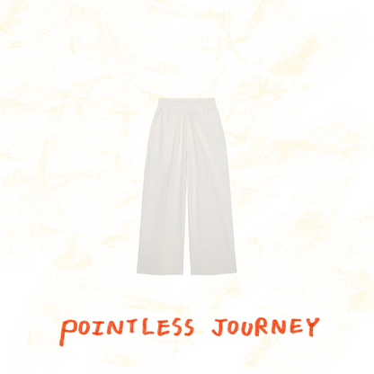 👑🐂 Pointless Journey 常田大希 - PJ BASIC SWEATPANTS - WHITE ♪︎ - 【長期預購-202701】