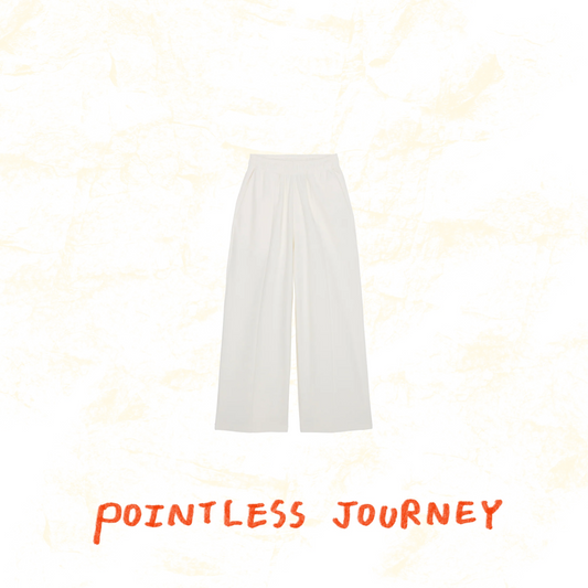 👑🐂 Pointless Journey 常田大希 - PJ BASIC SWEATPANTS - WHITE ♪︎ - 【長期預購-202701】