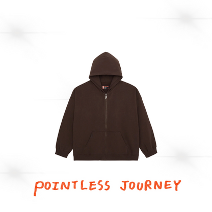 👑🐂 Pointless Journey 常田大希 - PJ BASIC ZIP HOODIE - BROWN ♪︎ - 【長期預購-202701】
