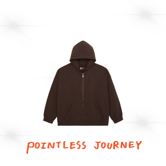 👑🐂 Pointless Journey 常田大希 - PJ BASIC ZIP HOODIE - BROWN ♪︎ - 【長期預購-202701】