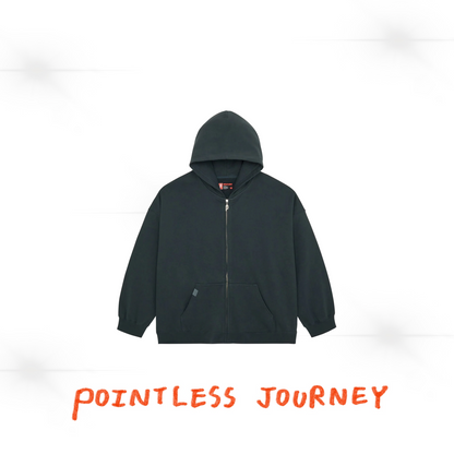 👑🐂 Pointless Journey 常田大希 - PJ BASIC ZIP HOODIE - DARK GREEN ♪︎ - 【長期預購-202701】