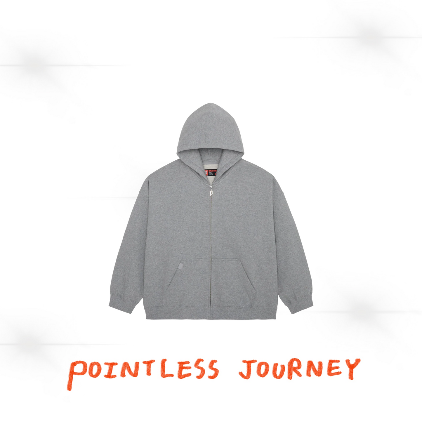 👑🐂 Pointless Journey 常田大希 - PJ BASIC ZIP HOODIE - HEATHER GREY ♪︎ - 【長期預購-202701】
