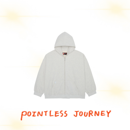 👑🐂 Pointless Journey 常田大希 - PJ BASIC ZIP HOODIE - OATMEAL HEATHER ♪︎ - 【長期預購-202701】