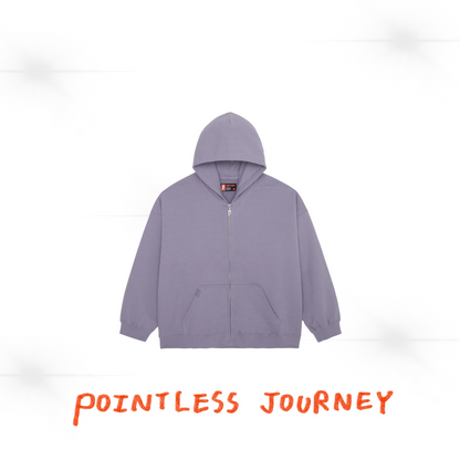 👑🐂 Pointless Journey 常田大希 - PJ BASIC ZIP HOODIE - PURPLE ♪︎ - 【長期預購-202701】