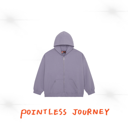 👑🐂 Pointless Journey 常田大希 - PJ BASIC ZIP HOODIE - PURPLE ♪︎ - 【長期預購-202701】