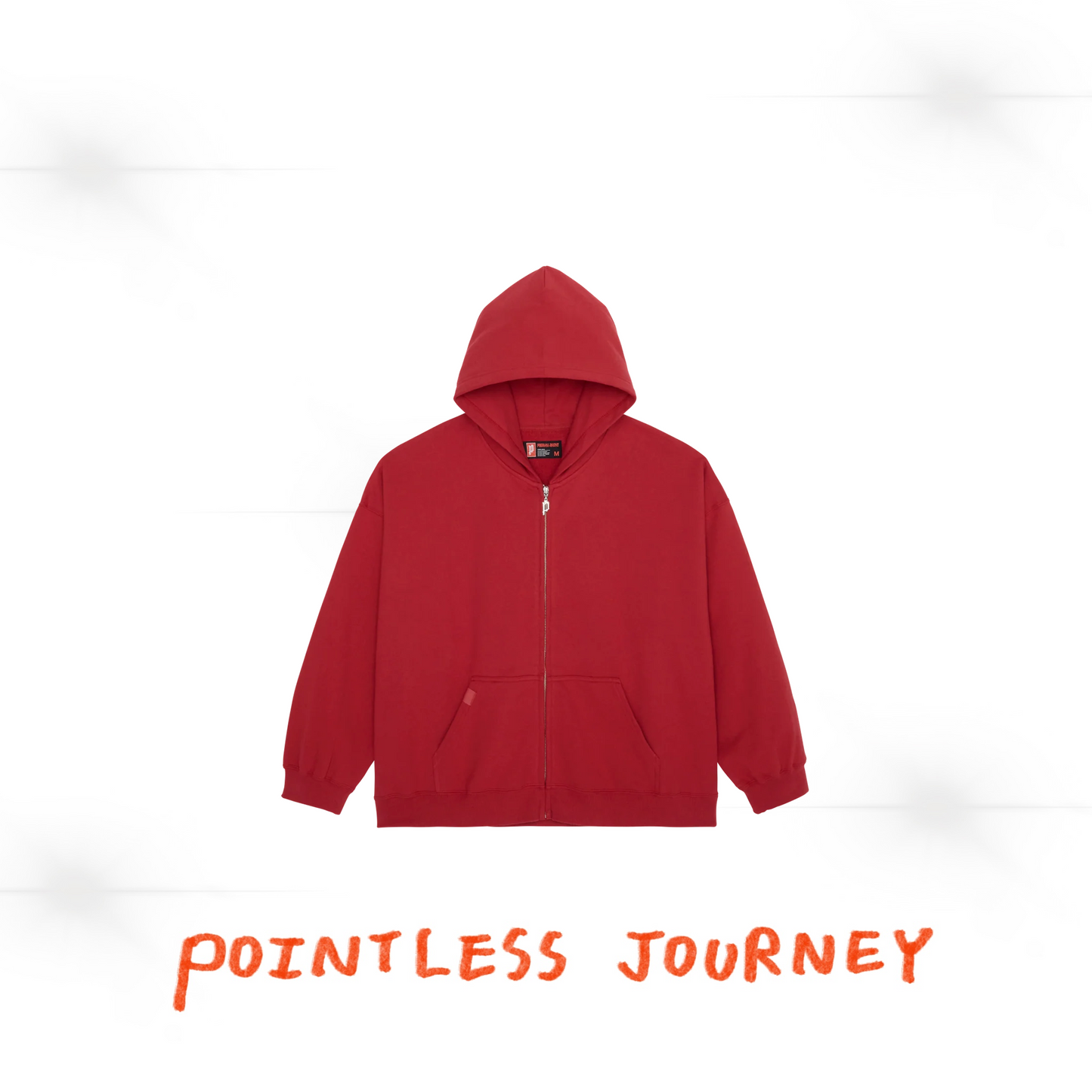 👑🐂 Pointless Journey 常田大希 - PJ BASIC ZIP HOODIE - RED ♪︎ - 【長期預購-202701】