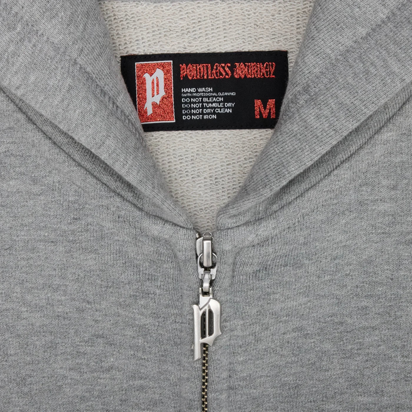 👑🐂 Pointless Journey 常田大希 - PJ BASIC ZIP HOODIE - HEATHER GREY ♪︎ - 【長期預購-202701】