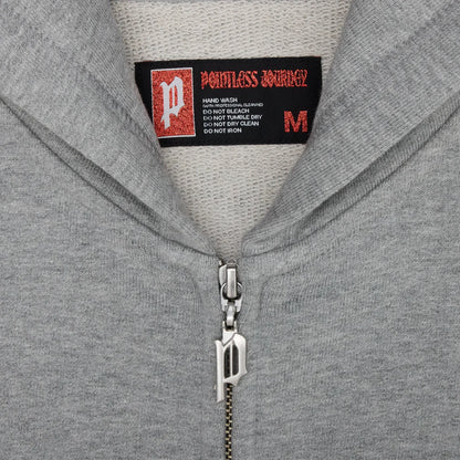 👑🐂 Pointless Journey 常田大希 - PJ BASIC ZIP HOODIE - HEATHER GREY ♪︎ - 【長期預購-202701】
