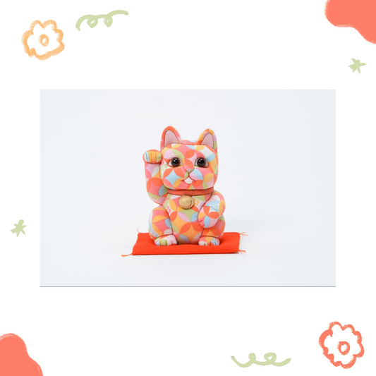 柿沼東光 - 招財貓- POP 七寶 - 紅 (大) ♪︎