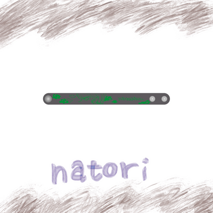 🎧 natori - ONE-MAN LIVE TOUR「行進」 - PVC Bangle Gray ♪︎