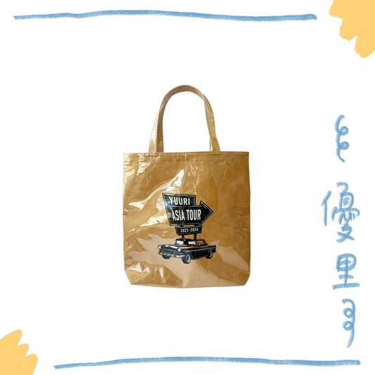 🌪️ 優里 - YUURI ASIA TOUR 2025-26 - PVC Paper-like Tote bag ♪︎
