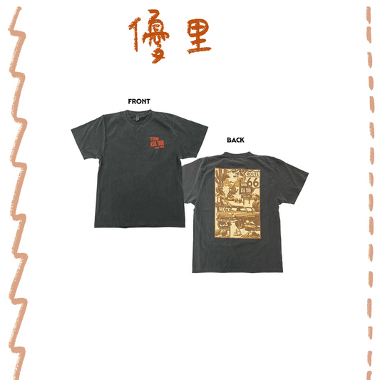 🌪️ 優里 - YUURI ASIA TOUR 2025-26 - Pigment T-shirt ♪︎