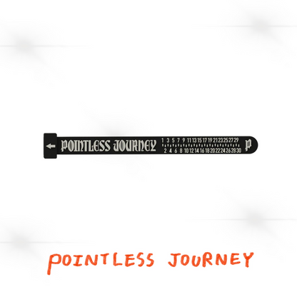 👑🐂 Pointless Journey 常田大希 - 橡膠量尺戒指– 黑色 ♪︎ - 【長期預購-2026/01】