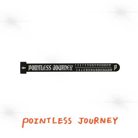 👑🐂 Pointless Journey 常田大希 - 橡膠量尺戒指– 黑色 ♪︎ - 【長期預購-2026/01】