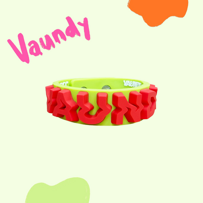 🍥 Vaundy - "HORO" - 【SEOUL limited】Rubber Band [Light Green×Red] ♪︎