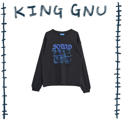 👑🐂 King Gnu - CEN+RAL Tour 2026 - SOBAD L/S TEE (SUMI BLACK) ♪︎ - 【長期預購-202607】