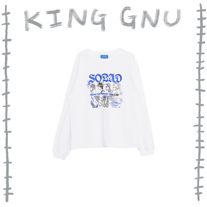 👑🐂 King Gnu - CEN+RAL Tour 2026 - SOBAD L/S TEE (WHITE