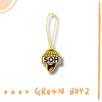 🦷 GRe4N BOYZ - 2025 ❛THE XY❜ 巡迴周邊第1彈 - SOHー【成員LOGO壓克力鑰匙圈(SOH)】 ♪︎