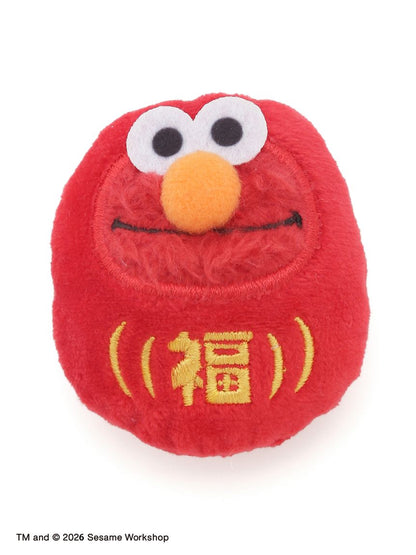 SESAME STREET - 新年系列 -  Elmo 達摩造型毛絨絨徽章 ♪︎