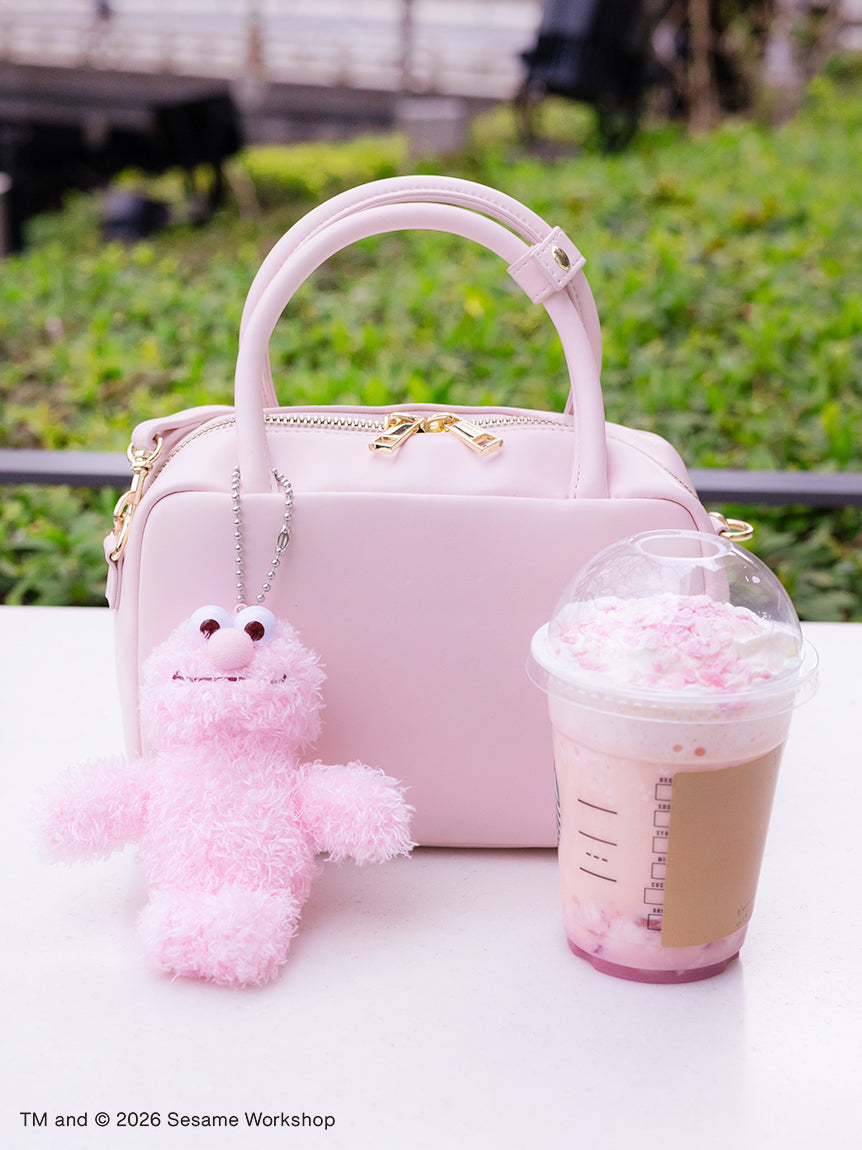 SESAME STREET - 芝麻街PINK FRIENDS 系列 - 春天粉色限定ELMO娃娃吊飾 ♪︎