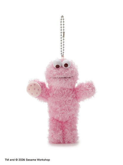 SESAME STREET - 芝麻街PINK FRIENDS 系列 - 春天粉色限定COOKIE MONSTER娃娃吊飾 ♪︎