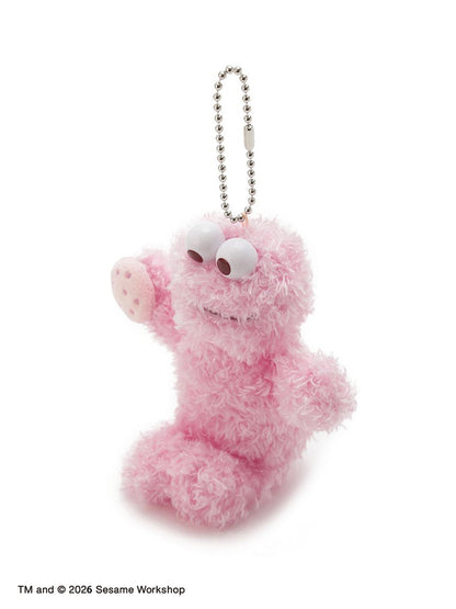 SESAME STREET - 芝麻街PINK FRIENDS 系列 - 春天粉色限定COOKIE MONSTER娃娃吊飾 ♪︎
