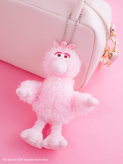 SESAME STREET - 芝麻街PINK FRIENDS 系列 - 春天粉色限定BIG BIRD娃娃吊飾 ♪︎