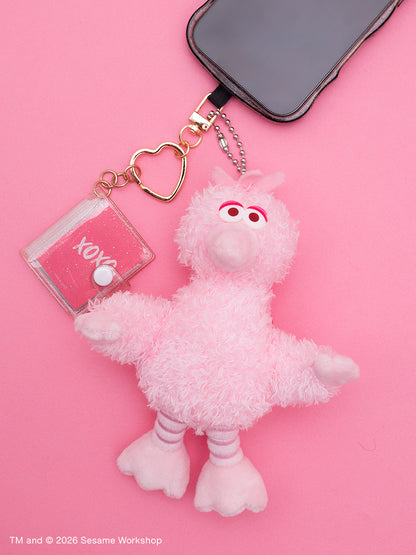 SESAME STREET - 芝麻街PINK FRIENDS 系列 - 春天粉色限定BIG BIRD娃娃吊飾 ♪︎