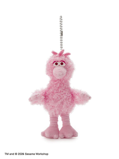 SESAME STREET - 芝麻街PINK FRIENDS 系列 - 春天粉色限定BIG BIRD娃娃吊飾 ♪︎