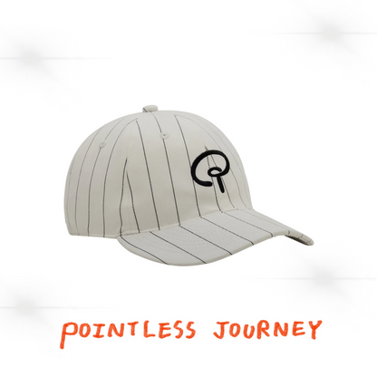 👑🐂 Pointless Journey 常田大希 - STRIPE BASEBALL CAP– WHITE ♪︎ - 【長期預購-6月下旬】