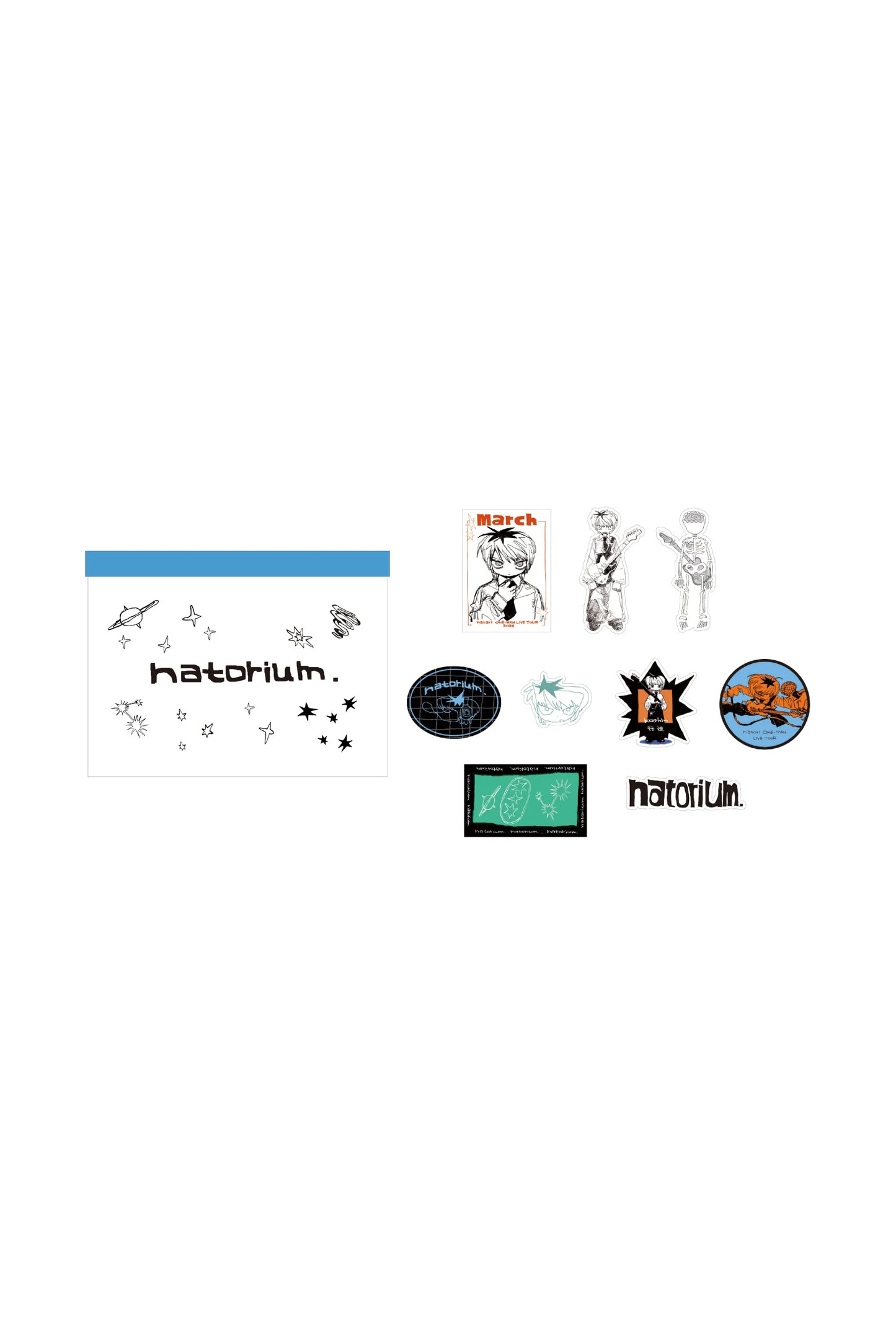 🎧 natori - ONE-MAN LIVE TOUR「行進」 - Sticker Set ♪︎