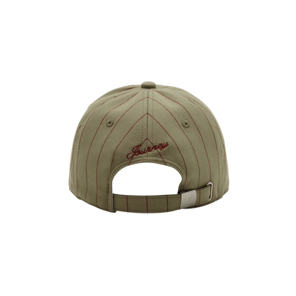 👑🐂 Pointless Journey 常田大希 - STRIPE BASEBALL CAP– TAN ♪︎ - 【長期預購-6月下旬】