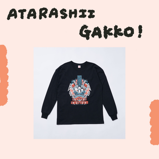 🏫 ATARASHII GAKKO! - AG! - 熊手長袖T/BLACK ♪︎