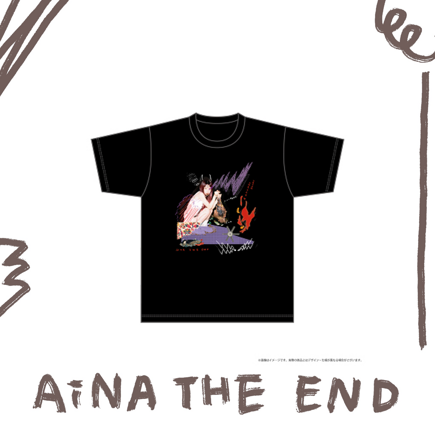 💣 AiNA THE END - ONEMAN TOUR 「革命道中」 - 革命道中Tour T-Shirt ♪︎