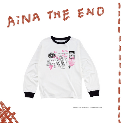 💣 AiNA THE END - ONEMAN TOUR 「革命道中」 - 拼貼滾邊長袖T ♪︎
