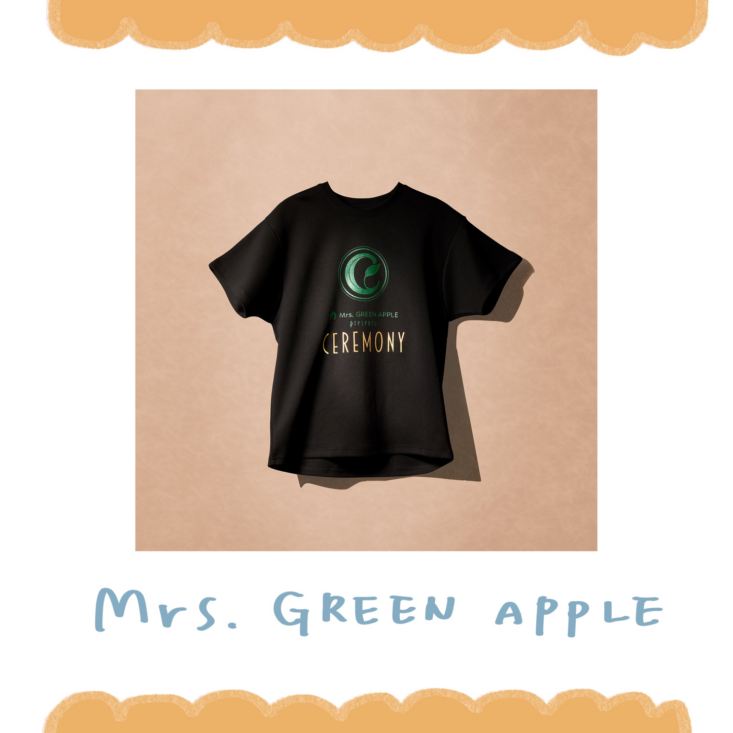 🍏 Mrs. GREEN APPLE - 『CEREMONY』 2026 - T-Shirt / Black ♪︎ - 【長期預購-9月上旬】