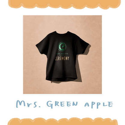 🍏 Mrs. GREEN APPLE - 『CEREMONY』 2026 - T-Shirt / Black ♪︎ - 【長期預購-9月上旬】