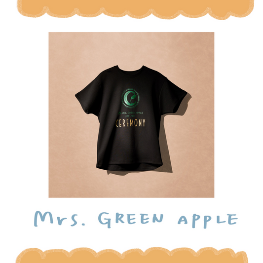 🍏 Mrs. GREEN APPLE - 『CEREMONY』 2026 - T-Shirt / Black ♪︎ - 【長期預購-9月上旬】