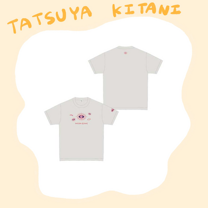 🎸 Kitani Tatsuya - CREPUSCULAR - 極光 LOGO T-Shirts 淺灰 ♪︎