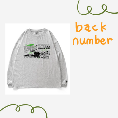 🌊 back number - Grateful Yesterdays Tour 2026 - 線圖長袖T ♪︎