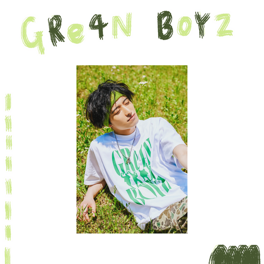 🦷 GRe4N BOYZ - 2025 ❛THE XY❜ 巡迴周邊第1彈 - 白正裝【T-Shirt A 白】 ♪︎