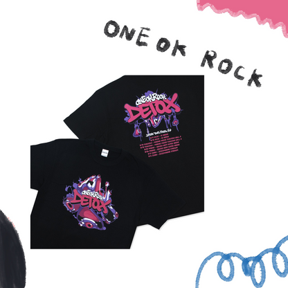 📽️ ONE OK ROCK - 2026 DETOX JAPAN FINAL - T-Shirt B / BLACK ♪︎ - 【長期預購-9月下旬】