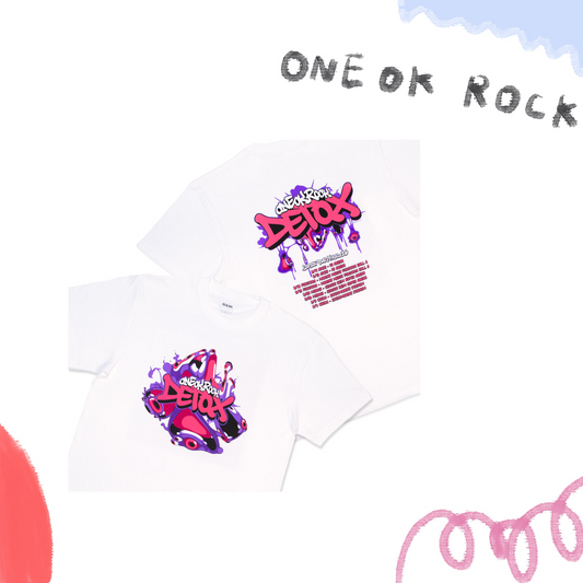📽️ ONE OK ROCK - 2026 DETOX JAPAN FINAL - T-Shirt B / WHITE ♪︎ - 【長期預購-9月下旬】