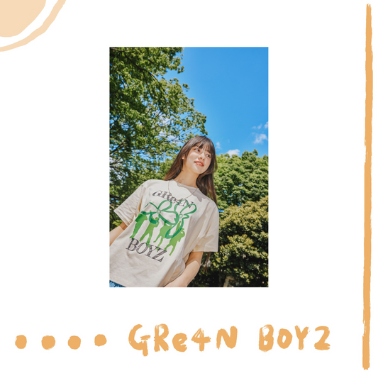 🦷 GRe4N BOYZ - 2025 ❛THE XY❜ 巡迴周邊第1彈 - 象正裝【T-Shirt B 象牙白】 ♪︎