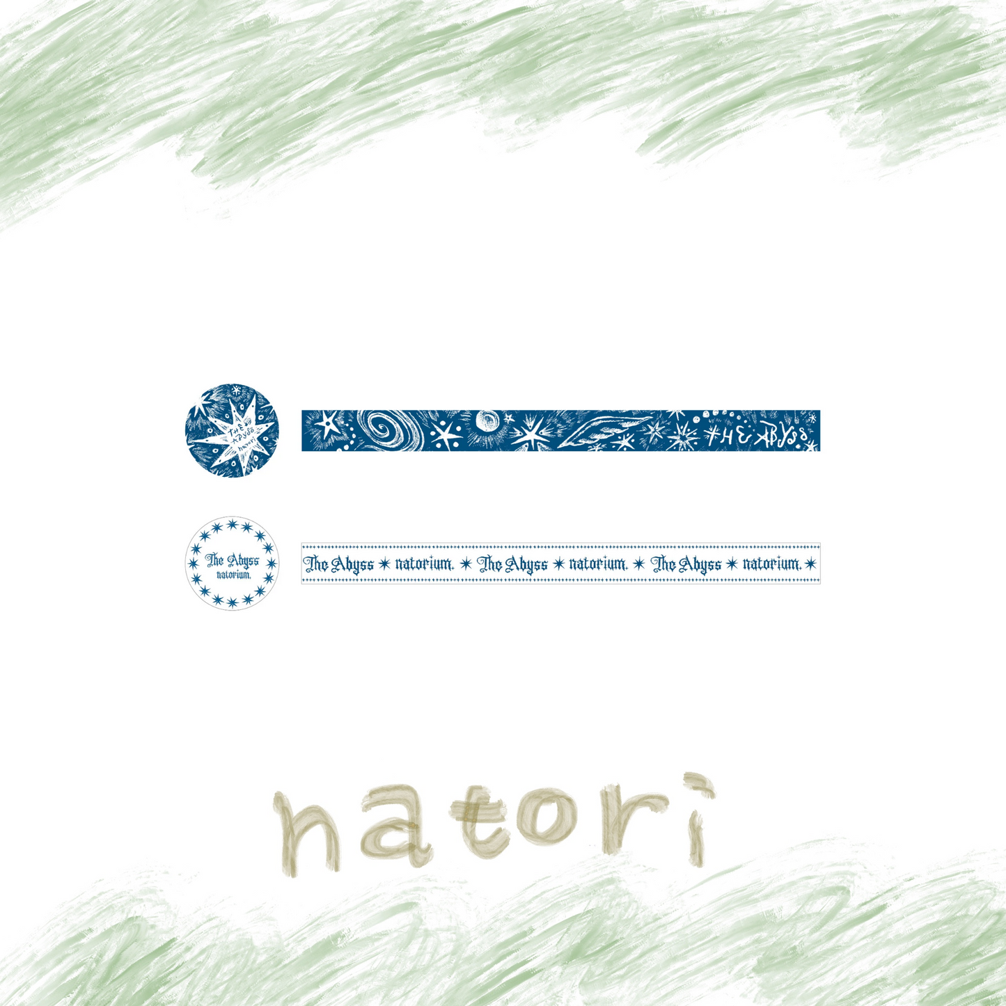 🎧 NATORI - 3rd ONE-MAN LIVE「深海」 - "The Abyss" Masking Tape set ♪︎