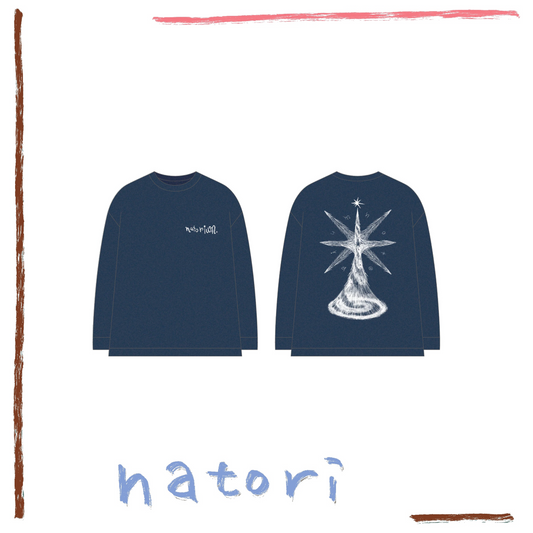 🎧 NATORI - 3rd ONE-MAN LIVE「深海」 - "The Abyss" long T-shirt 海軍藍 ♪︎