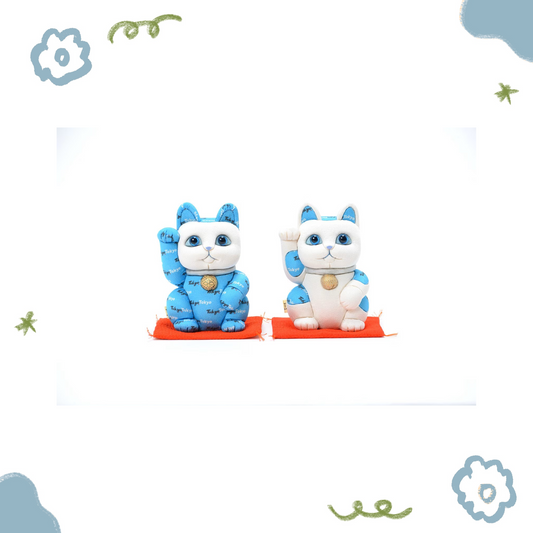 柿沼東光 - 招財貓 - TokyoTokyo 藍/白 ♪︎