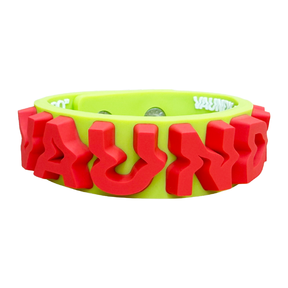 🍥 Vaundy - "HORO" - 【SEOUL limited】Rubber Band [Light Green×Red] ♪︎