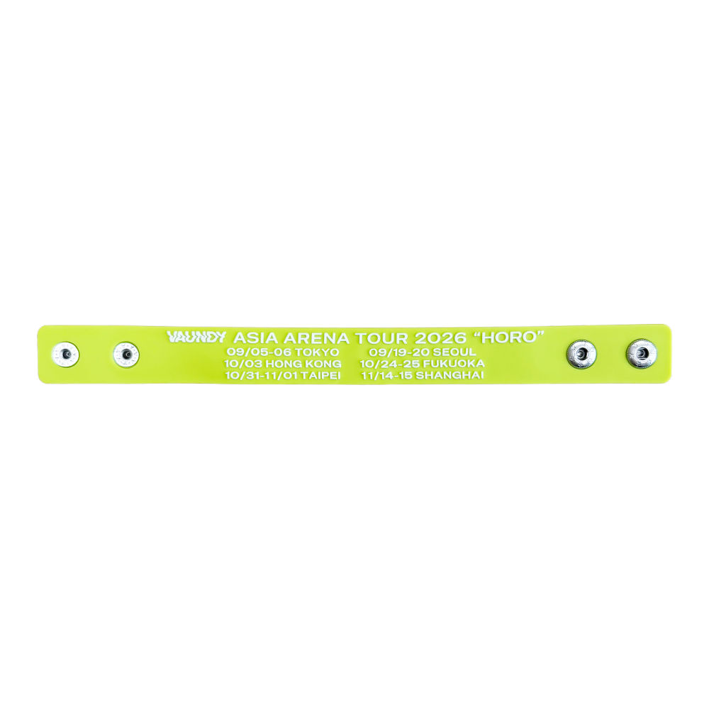 🍥 Vaundy - "HORO" - 【SEOUL limited】Rubber Band [Light Green×Red] ♪︎